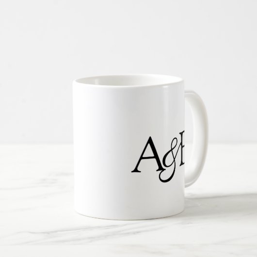 Mug Wedding Ampersand (Devant droit)