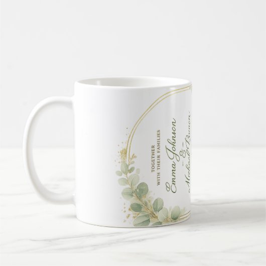 Mug wedding invitation (Gauche)