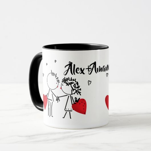 Mug Wedding, jour de Valentine (Devant gauche)