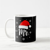 Mug Wedding Mr. Santa Hat, Mr. Christmas Snowflakes Fo (Gauche)