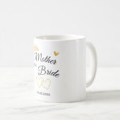 Mug Wedding Party Role & Date Elegant Design (Devant droit)