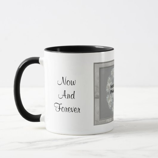 Mug Wedding Photo Silver Personalized (Gauche)