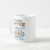 Mug Wedding planner Je Transforme Le Café En Mariage (Devant gauche)