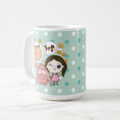 Mug wee wee et ses amis - chat et lapin (Devant gauche)