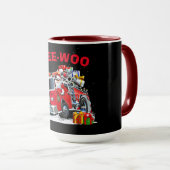 Mug WEE-WOO Christmas Design with Santa (Devant droit)