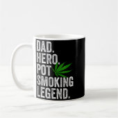 Mug Weed Dad Shirt Funny Stoner Christmas T Smoker Hum (Gauche)