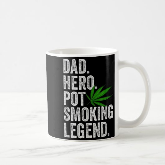 Mug Weed Dad Shirt Funny Stoner Christmas T Smoker Hum (Droite)