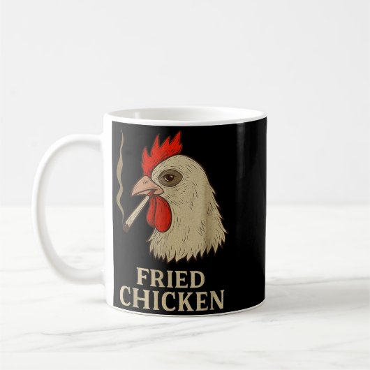 Mug Weed Meme Funny Fried Chicken Smoking  (Gauche)