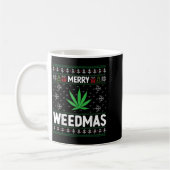 Mug Weed Merry Weedmas Xmas Smoking  (Gauche)
