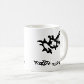 Mug Weedalua convoqué noir (Devant droit)