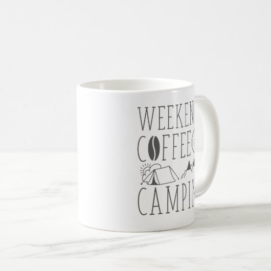 Mug Week-End Café Et Camping (Devant droit)
