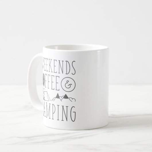 Mug Week-End Café Et Camping (Devant gauche)