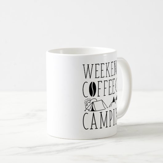 Mug Week-End Café Et Camping (Devant droit)