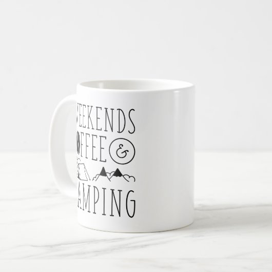Mug Week-End Café Et Camping (Devant gauche)
