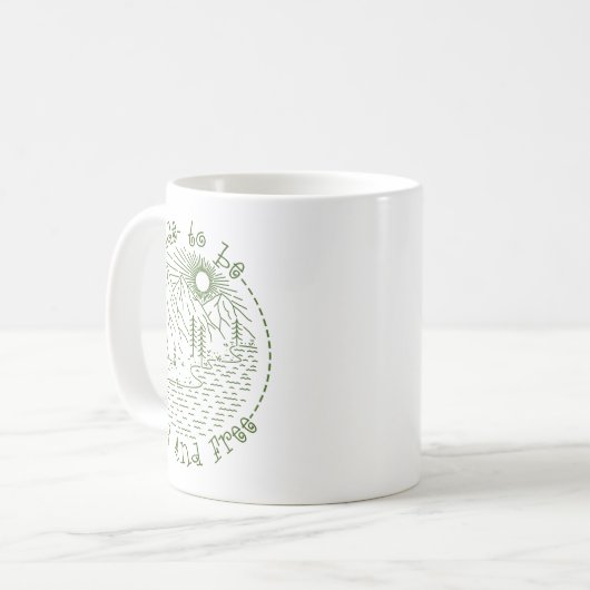 Mug Week-end de camping pour l'enterrement de vie de j (Devant gauche)