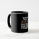 Mug Week-End Prévision Basketball Et Bière (Devant gauche)