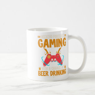 Mug Week-end Prévision Jeu Vêtements Ordinateur Vidéo 