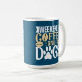 Mug Week-ends Café et Chiens (Devant droit)