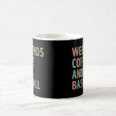 Mug Week-ends Café et maman de baseball (Centre)
