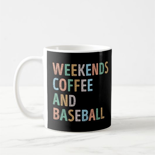 Mug Week-ends Café et maman de baseball (Gauche)