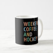Mug Week-ends Café et maman de hockey (Devant droit)