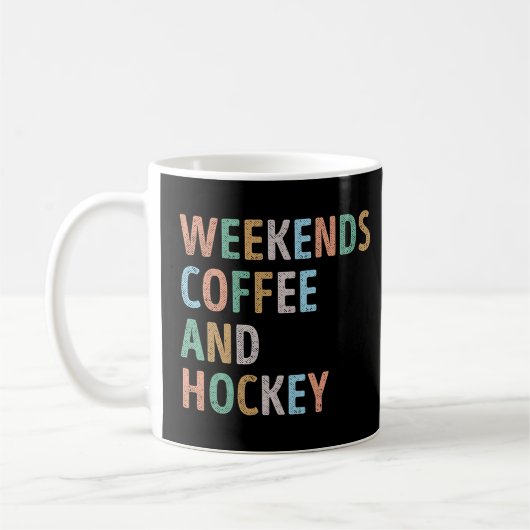 Mug Week-ends Café et maman de hockey (Gauche)
