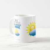 Mug Weekend Météo Prévision Soleil 100% Chance de Vin (Devant gauche)