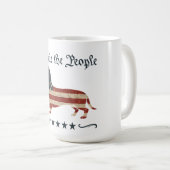 Mug Weenie Le Peuple Dachshund 4 juillet (Devant droit)