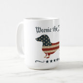 Mug Weenie Le Peuple Dachshund 4 juillet (Devant gauche)