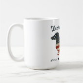 Mug Weenie Le Peuple Dachshund 4 juillet (Gauche)