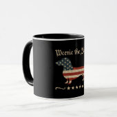 Mug Weenie Le Peuple Dachshund 4 juillet (Devant gauche)