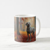 Mug Weimaraner en automne Leaves automne Inspire (Devant droit)