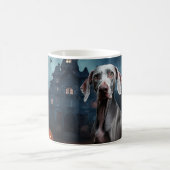 Mug Weimaraner Halloween effroi (Centre)
