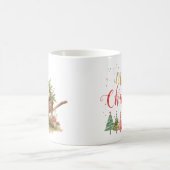 Mug Welcome Christmas Merry Christmas Trees & Gnome (Centre)