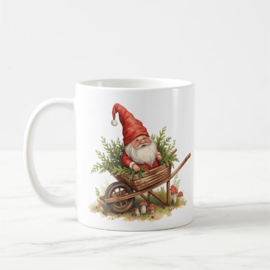 Mug Welcome Christmas Merry Christmas Trees & Gnome (Gauche)