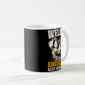 Mug Welder Because Engineers Need Heroes Too Funny Wel (Devant droit)