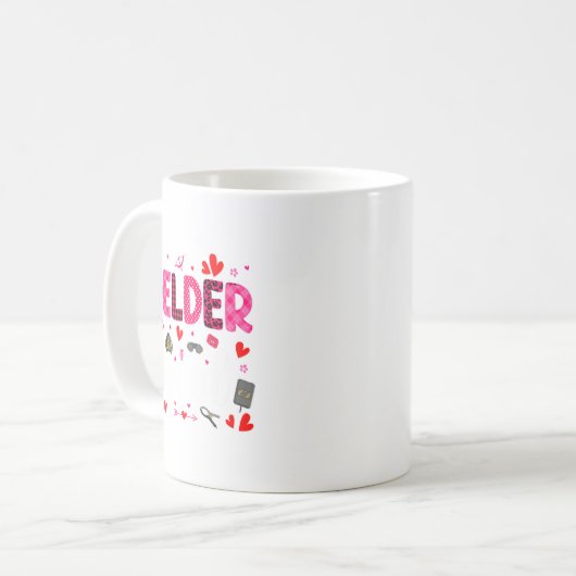Mug Welder Squad Cute Tools Hearts Costume Valentines  (Devant gauche)
