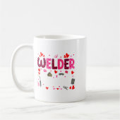 Mug Welder Squad Cute Tools Hearts Costume Valentines (Gauche)