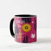 Mug Wellness Spa Business - Floral et nature (Devant gauche)