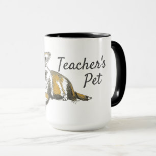 Mug Welsh Pembroke Corgi Original Art Teachers Animaux