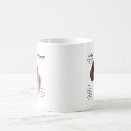 Mug Welsh Springer espagnol histoire design (Centre)