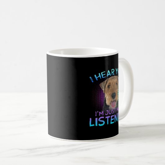 Mug Welsh Terrier Je vous entends ne pas écouter (Devant droit)