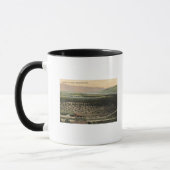 Mug Wenatchee, Washington Vue aérienne d'un verger (Gauche)