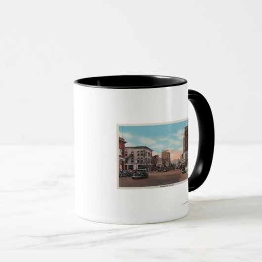 Mug Wenatchee, WAStreet Vue de Wenatchee Ave. (Devant droit)
