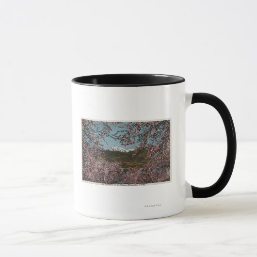 Mug Wenatchee, WAView du mont Cashmere avec des arbres (Droite)