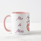 Mug We're Perfect Match Mr & Mrs Couple Romantic Funky (Gauche)