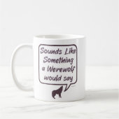 Mug Werewolf Funny Party Jeu Accusé de dire (Gauche)