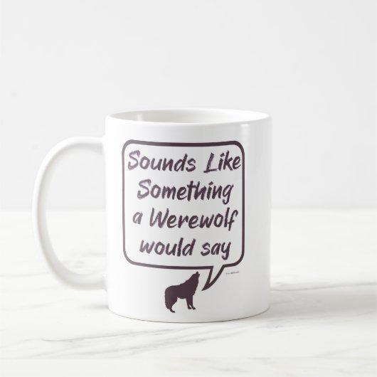 Mug Werewolf Funny Party Jeu Accusé de dire (Gauche)