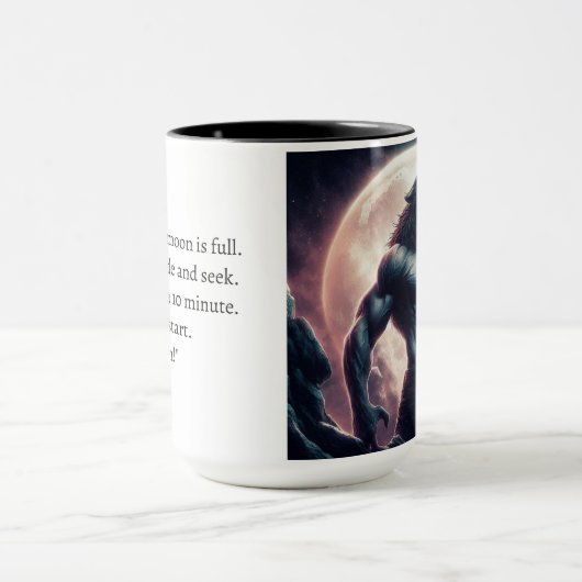 Mug Werewolf Romance Reader Ajouter un nom Cadeau Coff (Centre)