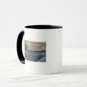 Mug West Cliff Drive Vue sur Pier et Casino (Devant gauche)